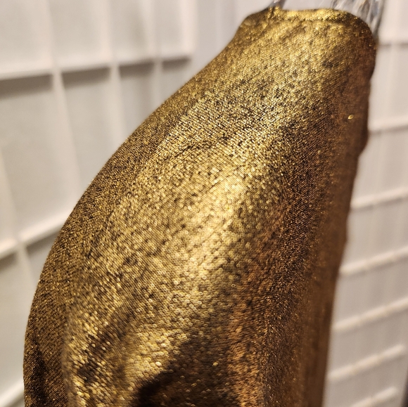 NWT Ralph Lauren Shimmering Gold Tee womens size Small - Picture 3 of 6